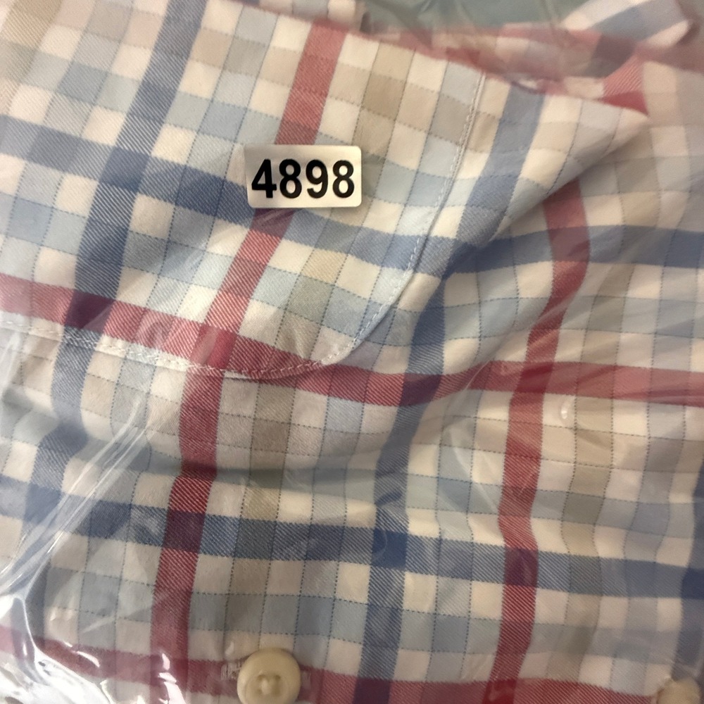 Peter Millar Mens Medium‎ Button Down Shirt Multi Plaid Long Sleeve - Picture 8 of 8